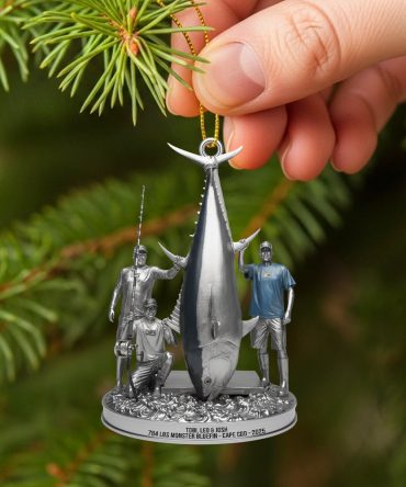 Fishing Trophy Moment Acrylic Ornament, Personalized Christmas Gifts For Fishing Lovers 02Qhtn040925