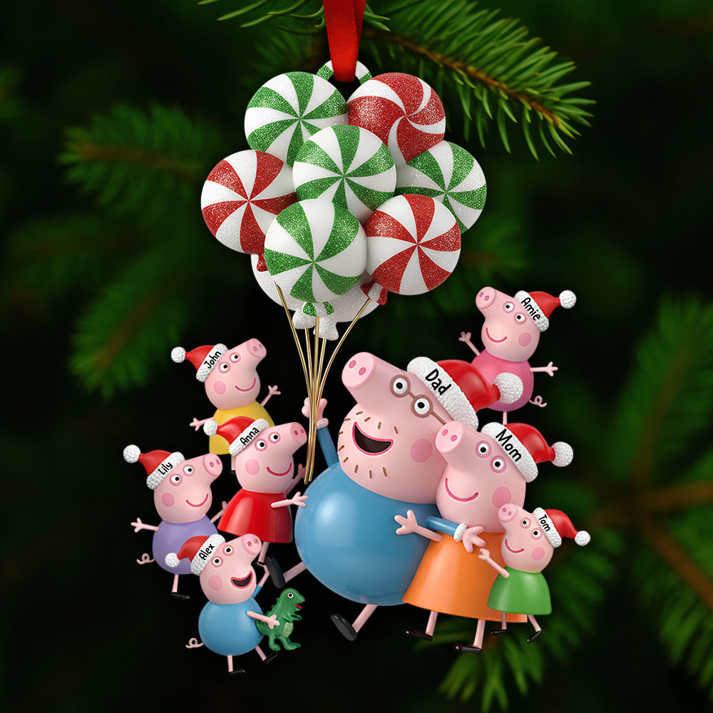 Festive Family Fun Christmas Ornament Personalized Gifts For Family 01Nadt260925