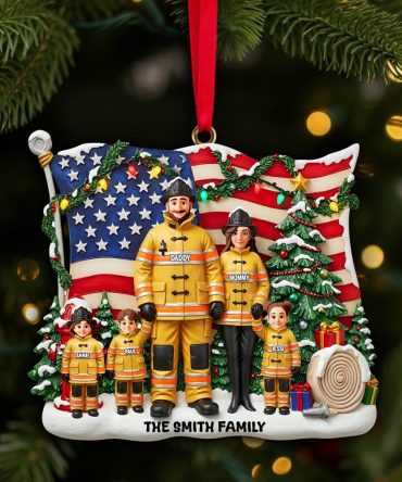 Pride Firefighter Christmas Ornament - Personalized Gifts For Family 04Tolu180925