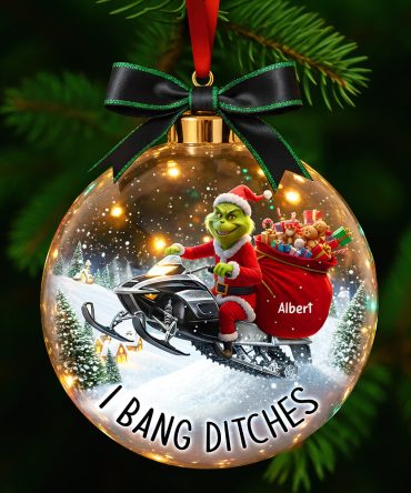 Snowmobile Adventure Christmas Ornament - Personalized Gifts For Fans 03Paqn250925