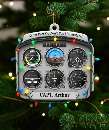 Personalized Gifts For Pilot Christmas Ornament 01Hutn120925 Flight Instruments Six Pack