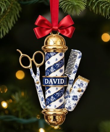 Barber'S Essentials Ornament - Personalized Gifts For Barber 01Pglu111025