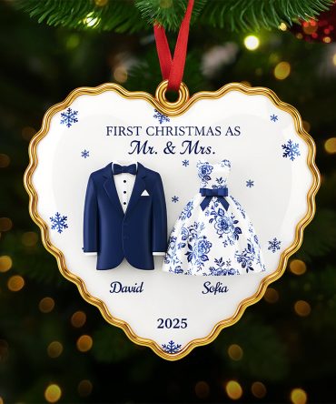 Personalized Gifts For Newlyweds Christmas Ornament 02Pgta260925