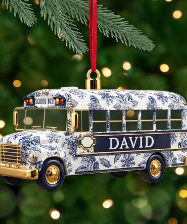 Personalized Gifts For School Bus Drivers Christmas Ornament 07Pgmg081025