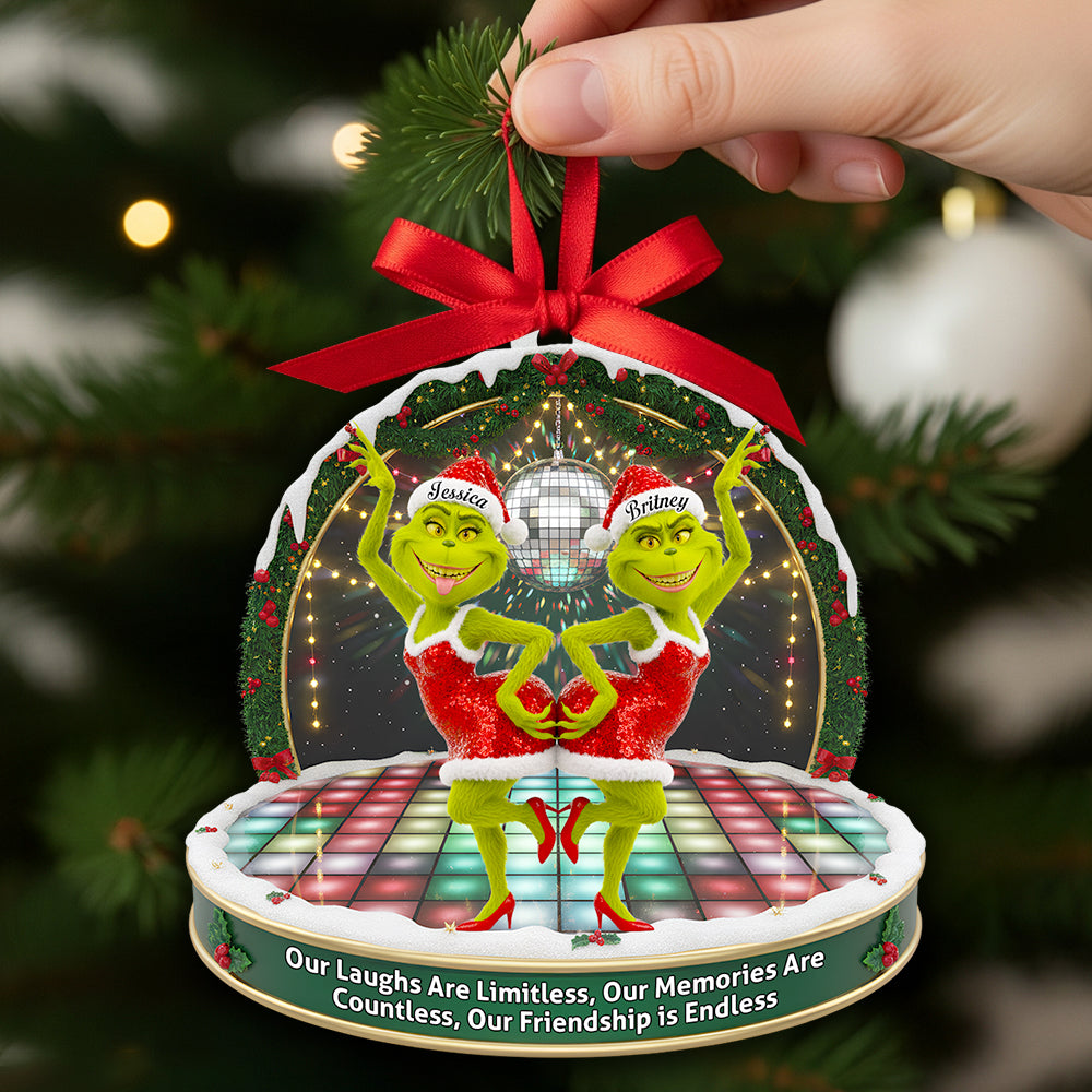 Dancing Besties Christmas Ornament - Personalized Gifts For Friends 03Nadt220925