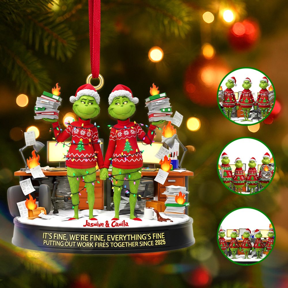 Personalized Gifts For Christmas, Coworker Acrylic Ornament 03Namg180925