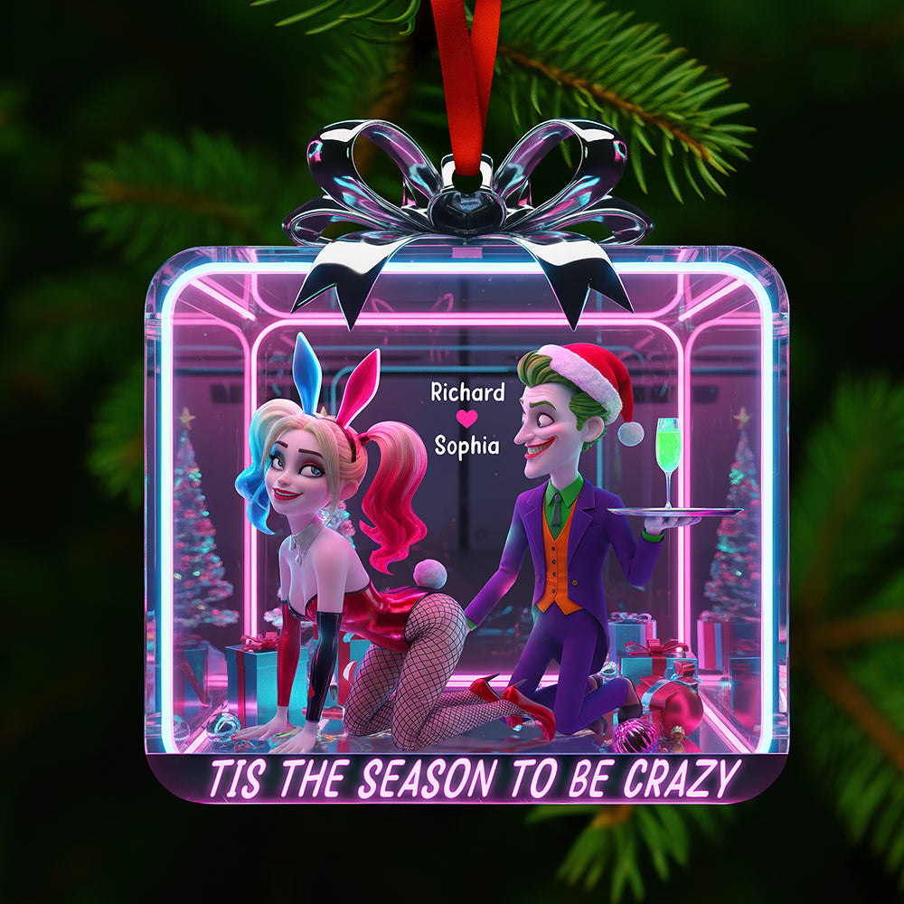 Naughty Couple Christmas Ornament - Personalized Gifts For Couple 02Paqn091025 - Image 3