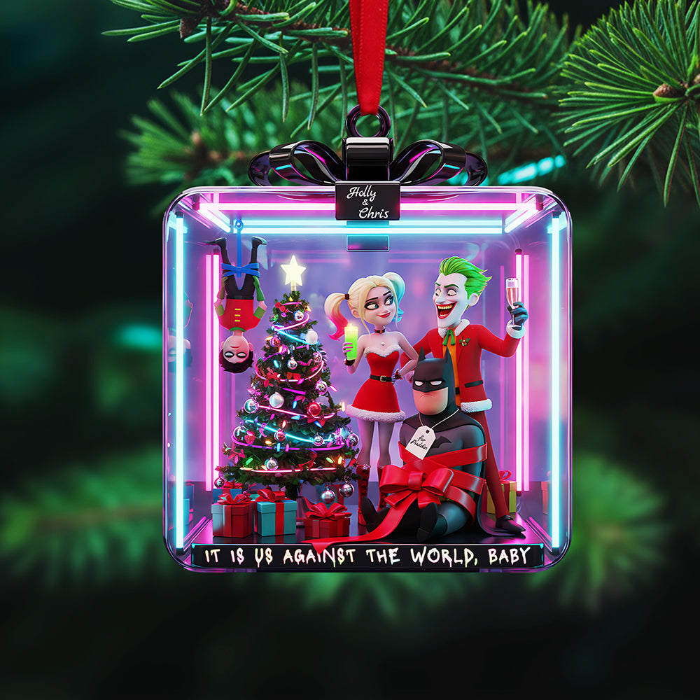Mischievous Couple Personalized Gifts For Couple Christmas Ornament 01Pata091025