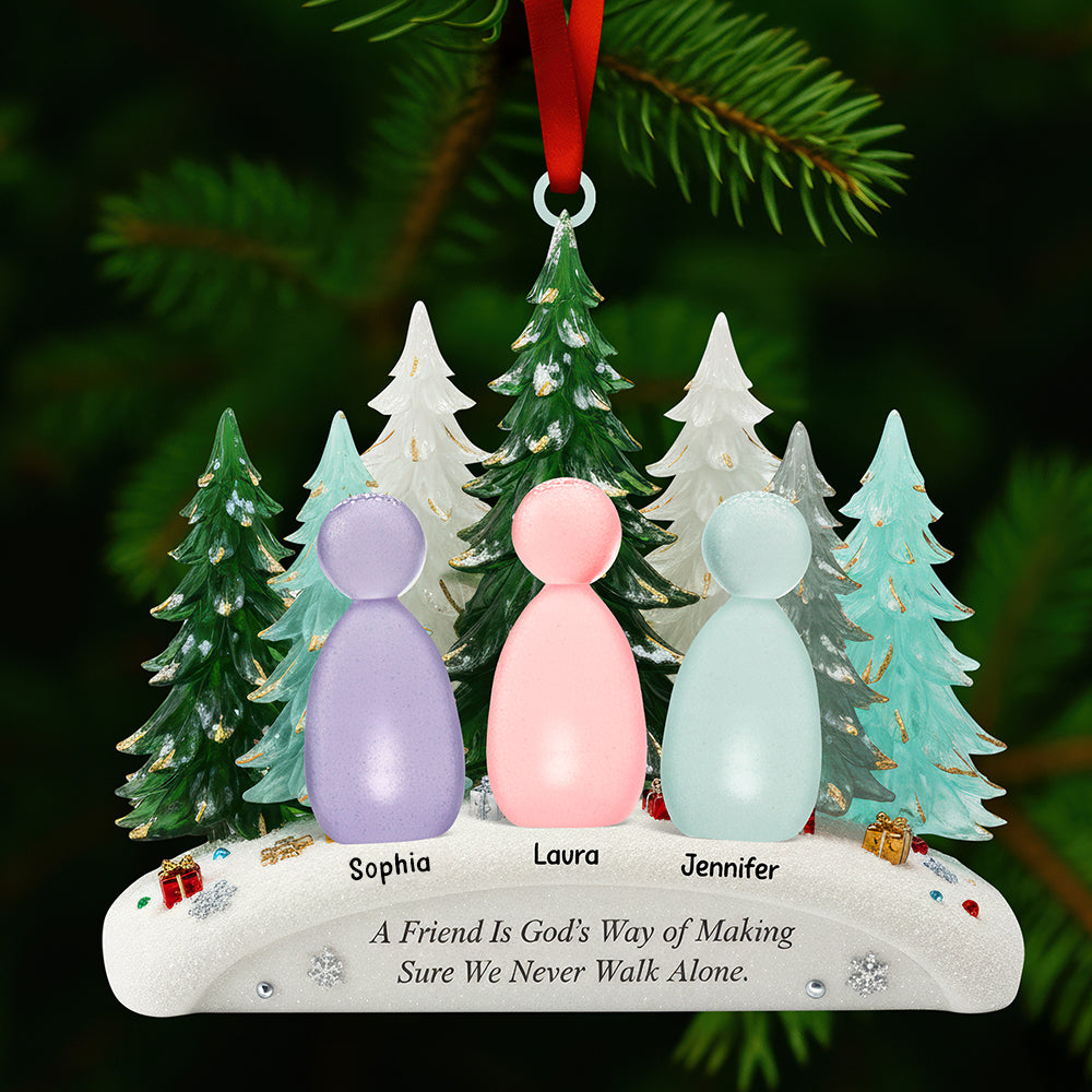 Walking Together Christmas Ornament - Personalized Gifts For Friends 02Naqn111025 - Image 3