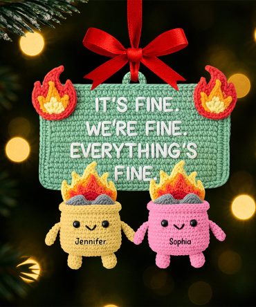 Funny Fire Meme Christmas Ornament - Personalized Gifts For Coworkers 03Naqn190825