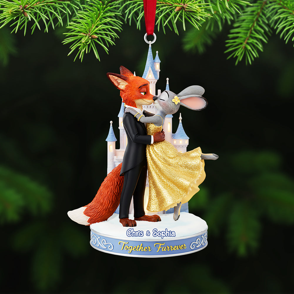 Personalized Gifts For Christmas, Kissing Couple Acrylic Ornament 04Nata031025