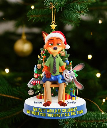 Cheeky Couple Ornament - Personalized Gifts For Couple 02Naqn170925