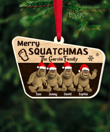 Personalized Christmas Gifts For Family Merry Squatchmas 03Qhtn131123