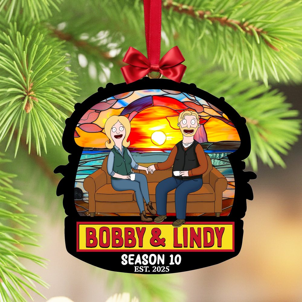 Quirky Cartoon Couple Ornament - Personalized Gifts For Couples 02Ohlu091025Pa - Image 3