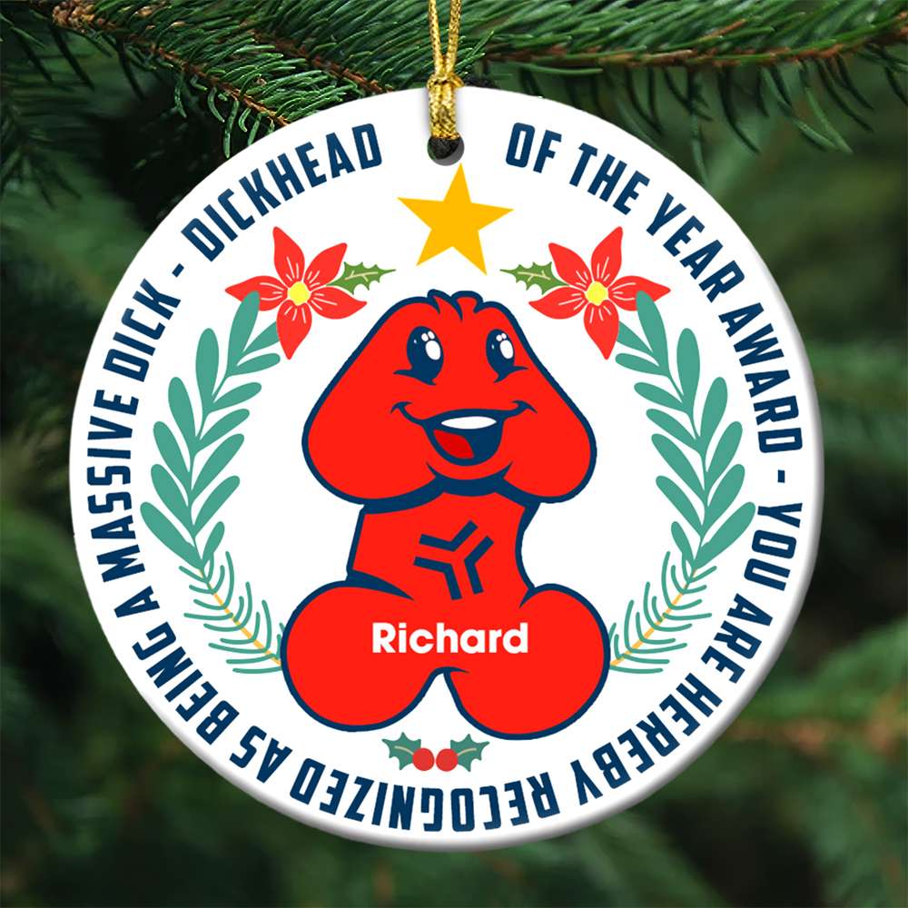 Personalized Gifts For Him Christmas Ceramic Ornament 04Acqn030824