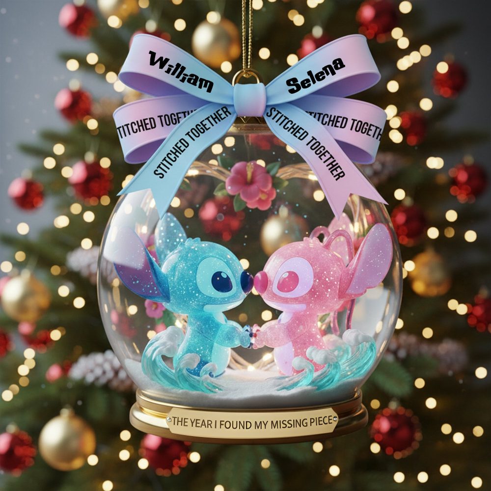 Cute Alien Couple Ornament, Personalized Gifts For Couple 07Qhlu300925