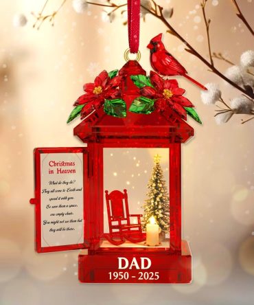 Memorial Cardinal Bird Acrylic Ornament - Personalized Gifts For Christmas Ornament 03Tomg071025