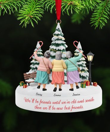 Personalized Gifts For Christmas, Old Friend Acrylic Ornament 02Nata181025