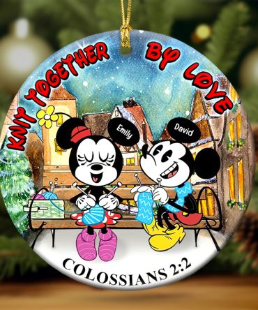 Personalized Gifts For Knitting Couple Ornament 04Xqqn260724