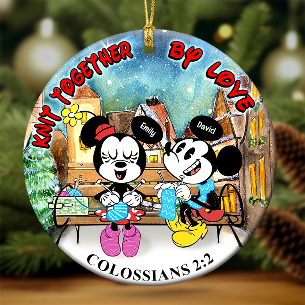 Personalized Gifts For Knitting Couple Ornament 04Xqqn260724