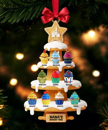 Sweet Cupcakes Christmas Ornament - Personalized Gifts For Grandmas 01Ohlu151025