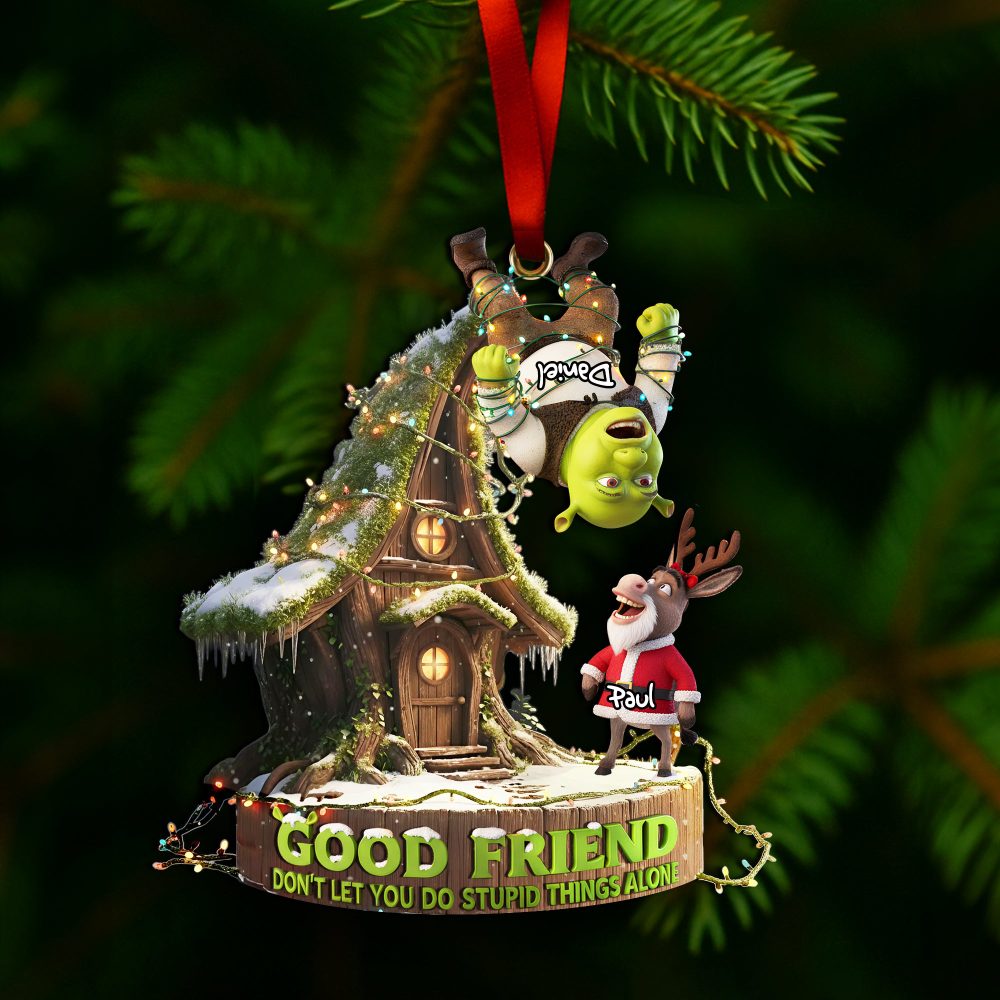 Funny Friendship Ornament - Personalized Christmas Gifts For Best Friends 04Palu260925 - Image 3