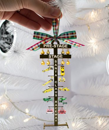 Racing Christmas Tree Ornament Personalized Gift For Car Lovers 01Qhdt130925