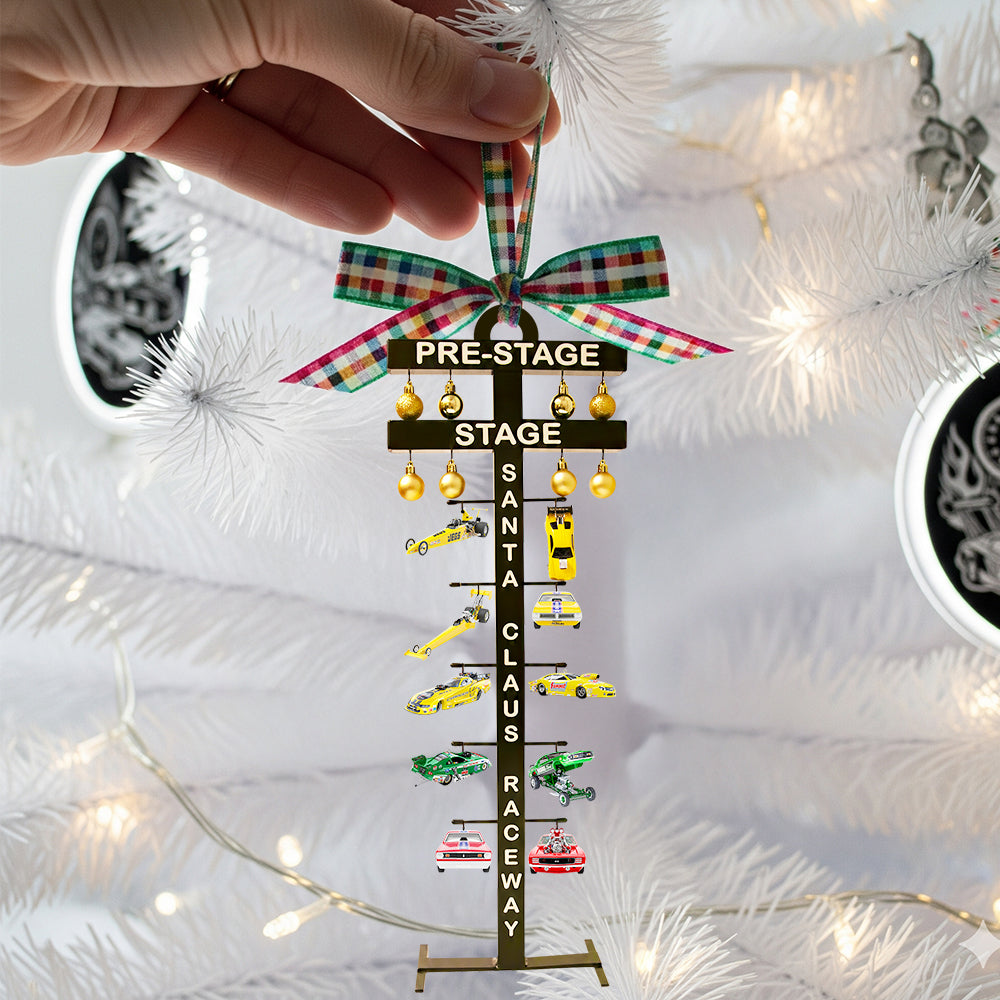 Racing Christmas Tree Ornament Personalized Gift For Car Lovers 01Qhdt130925
