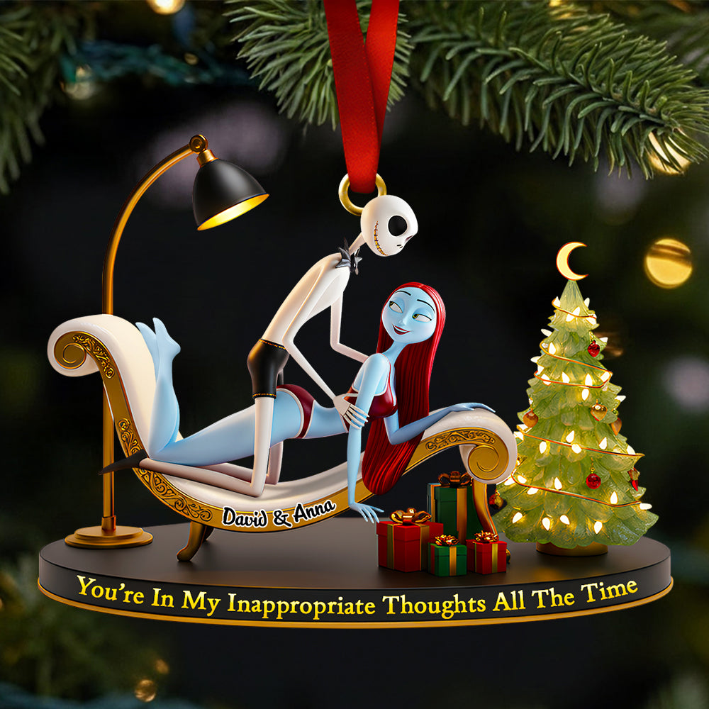 Funny Couple Christmas Ornament Personalized Gifts For Couple 01Ohdt241025 - Image 2
