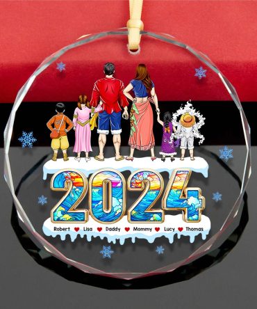 Video Game Family Ornament - Pirate Family - Personalized Gifts For Family
