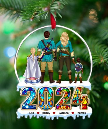 Personalized Gifts For Family Acrylic Ornament 02Achu280924Pa
