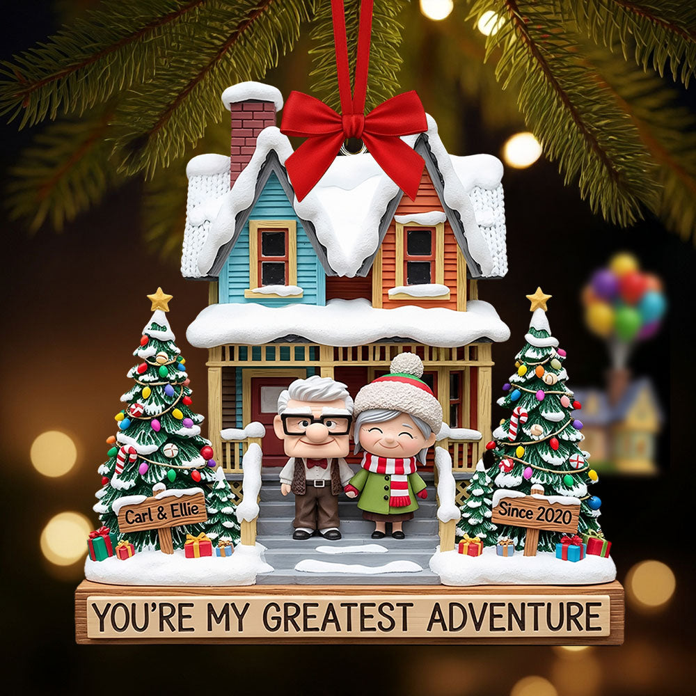 You'Re My Greatest Adventure - Personalized Old Couple Ornament