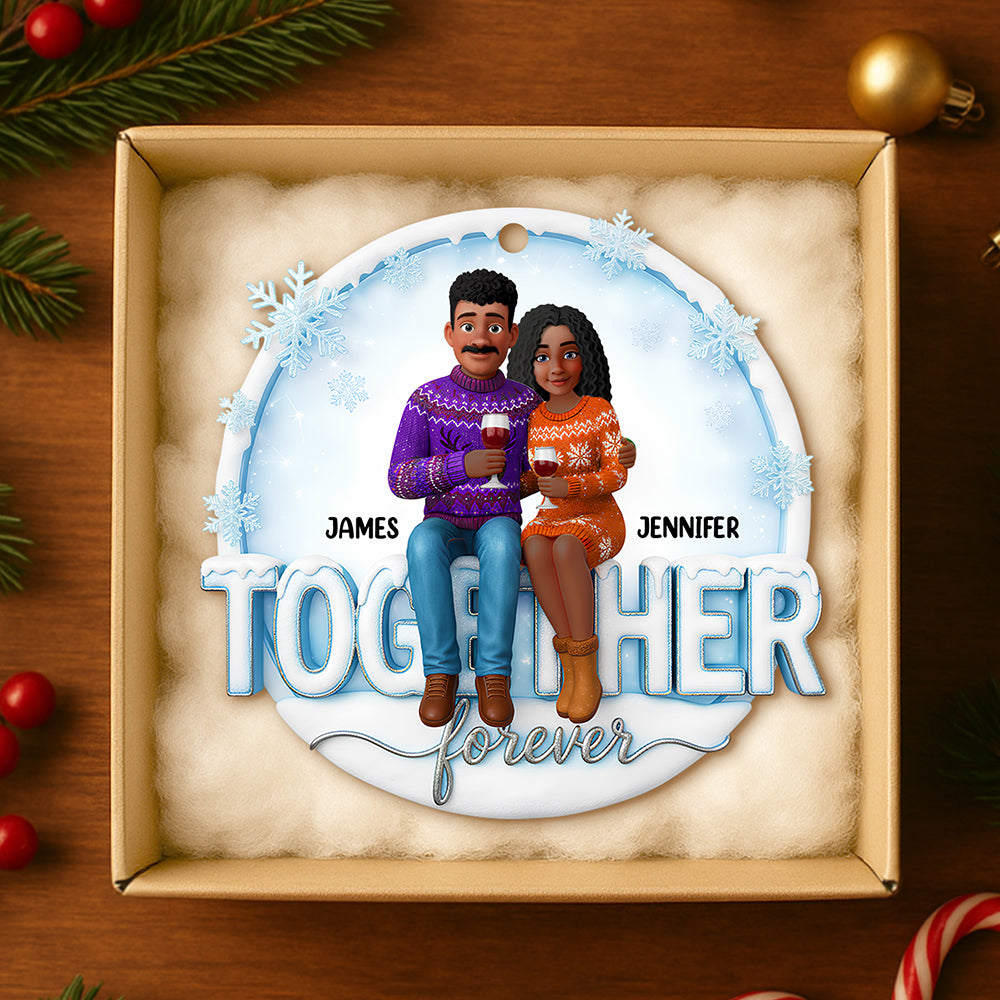 Together Forever Christmas Ornament - Personalized Gifts For Couples - Image 2