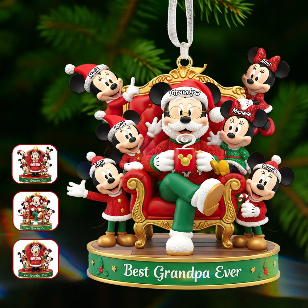 Best Grandma Ever - Personalized Christmas Ornament For Grandparents - Image 2