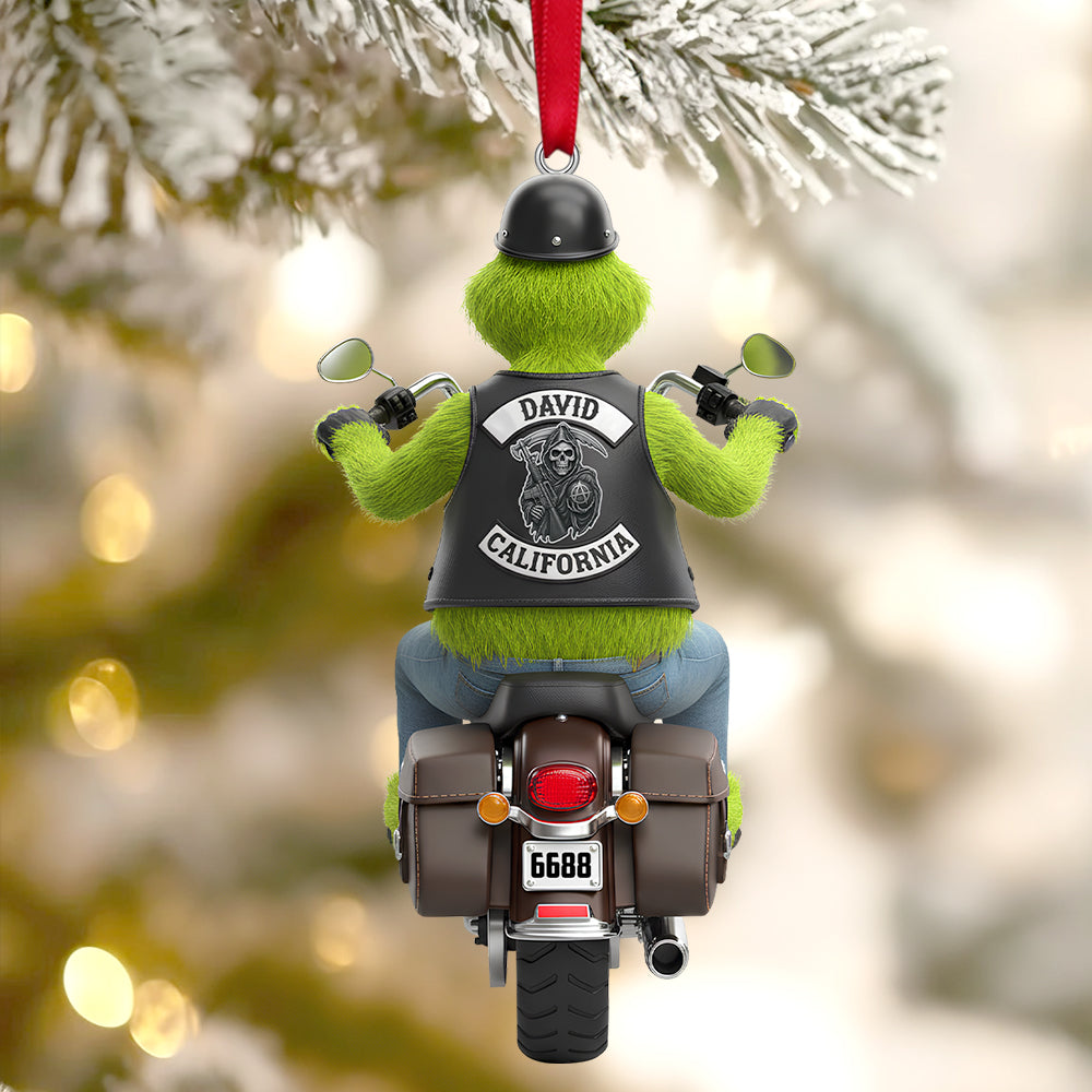 Ride In Style: Personalized Christmas Ornament For Bikers - Image 2