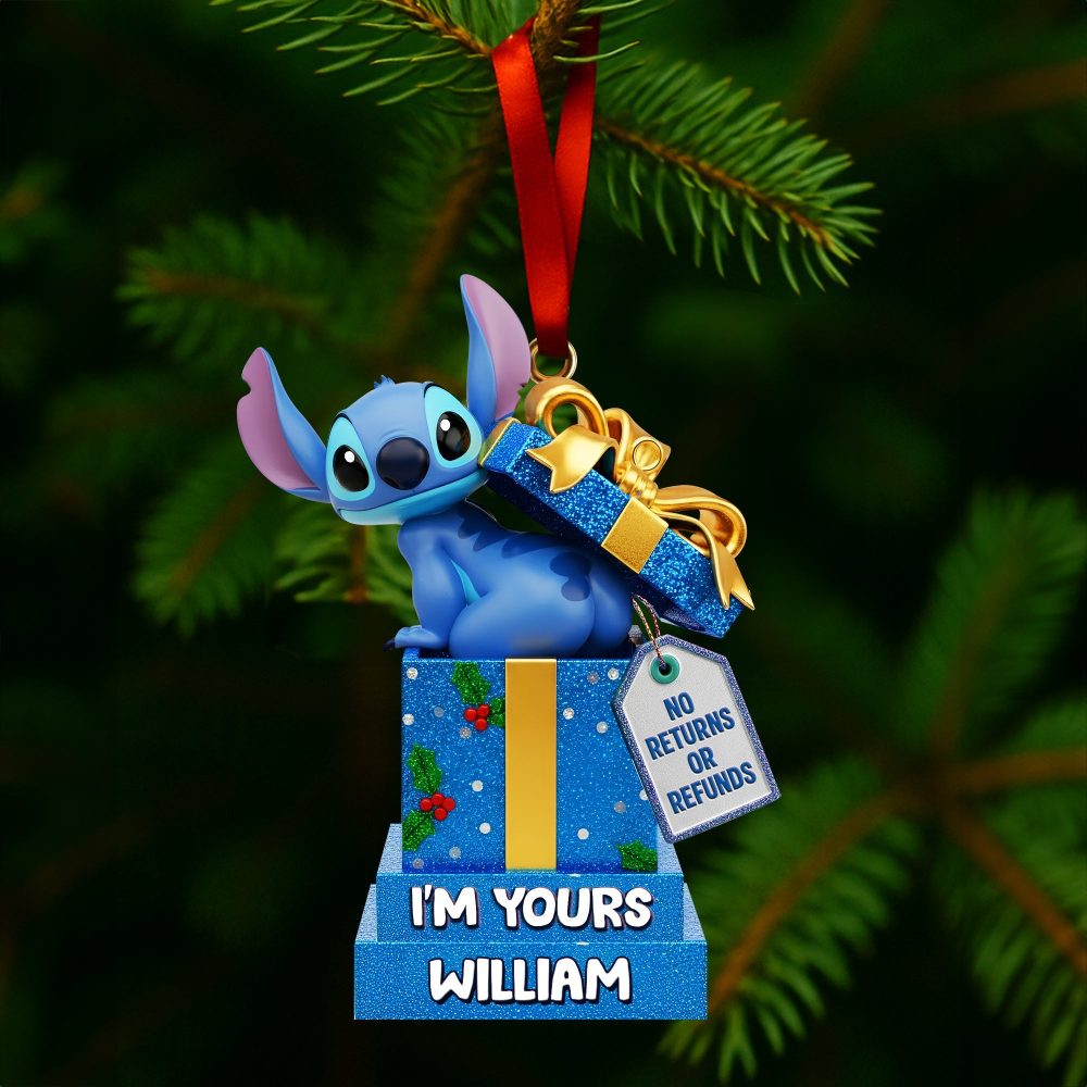Funny Alien Couple Ornament - Personalized Christmas Gift For Couples - Image 4