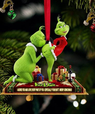 I Adore You - Naughty Green Couple Ornament - Personalized Gift For Couples