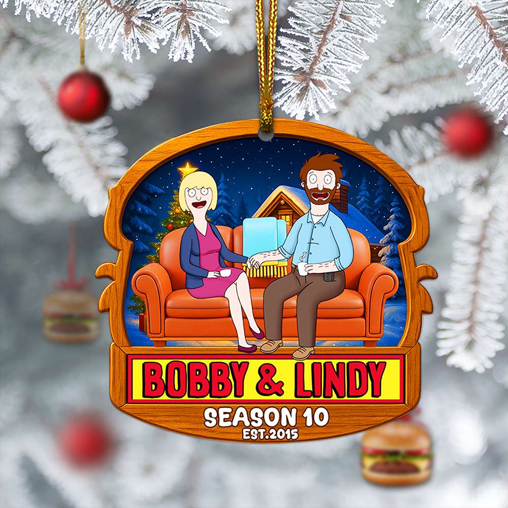 Griddle Love: Celebrate Your Love Story - Personalized Christmas Ornament For Couples - Image 3