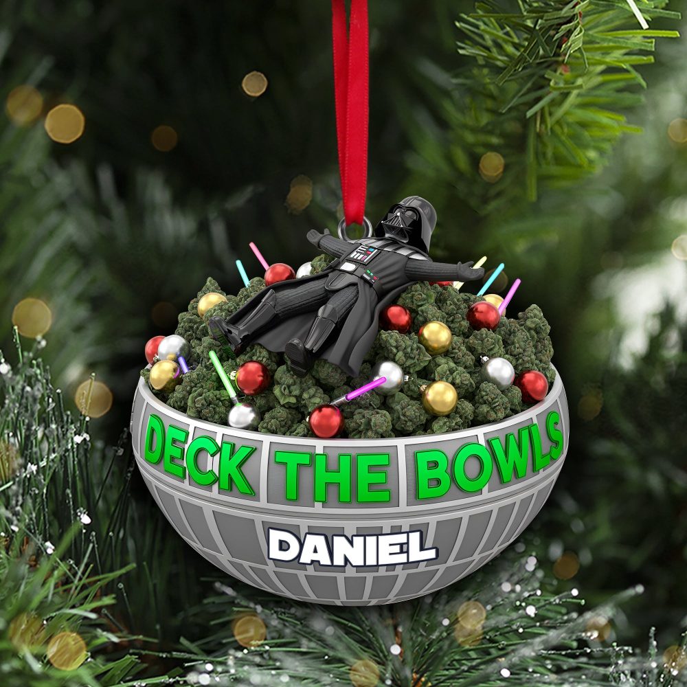 Deck The Bowl Ornament - Personalized Gift For Stoners - Image 3