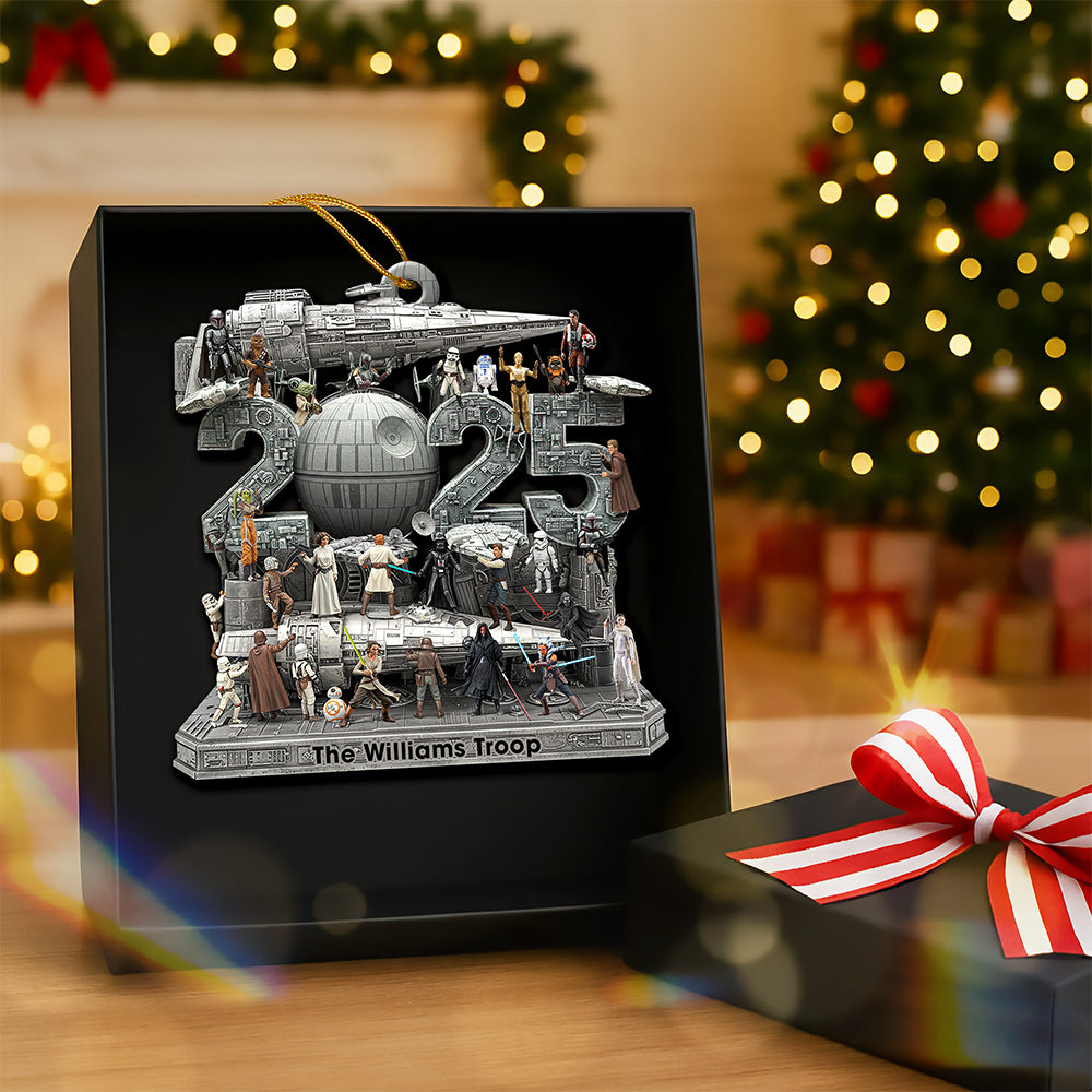 Cosmic Christmas Troop Ornament - Personalized Gift For Movie Fans - Image 3