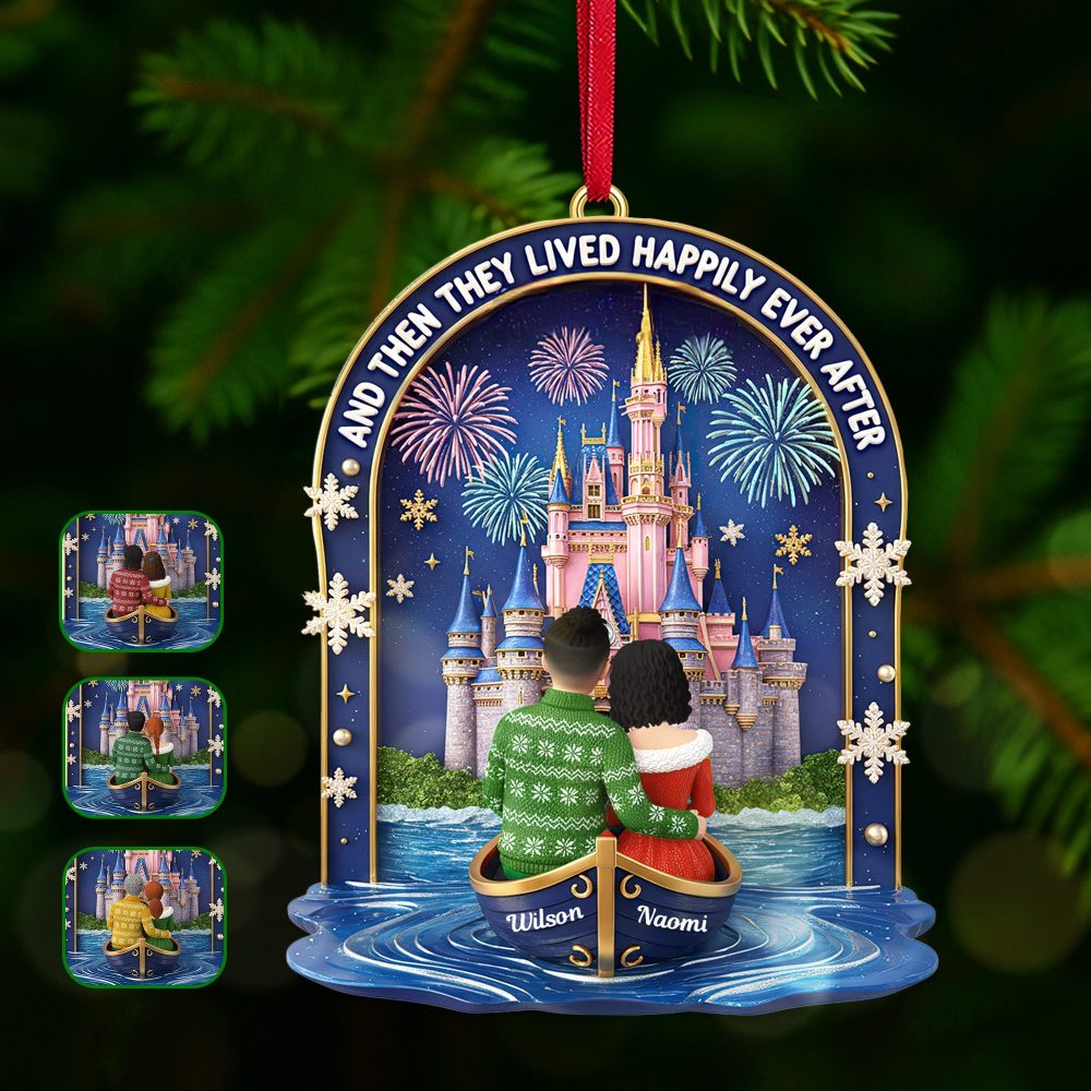 And Then They Lived Happily Ever After - Personalized Christmas Ornament - Unique Gift For Couples, Friends, And Family - Image 2