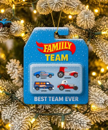 Best Team Ever - Personalized Family Racing Team Ornament For Christmas