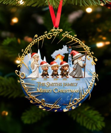 Journey To Fantasy: Family Walking Ornament - Personalized Gift For Christmas