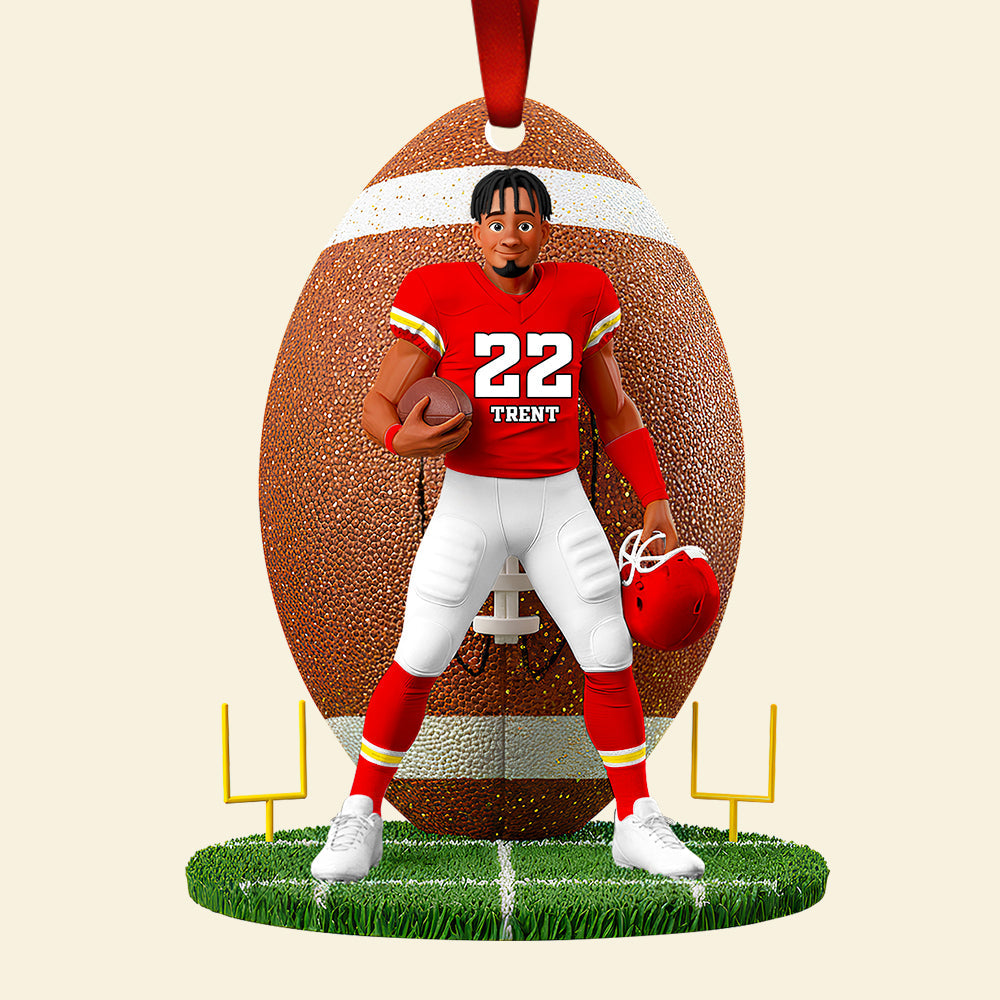 “Score Big This Christmas!” - Personalized Christmas Ornament For True Fans - Image 5