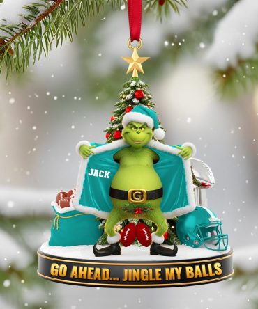 Go Ahead... Jingle My Balls - Custom Personalized Sport Ornament For Christmas Lovers