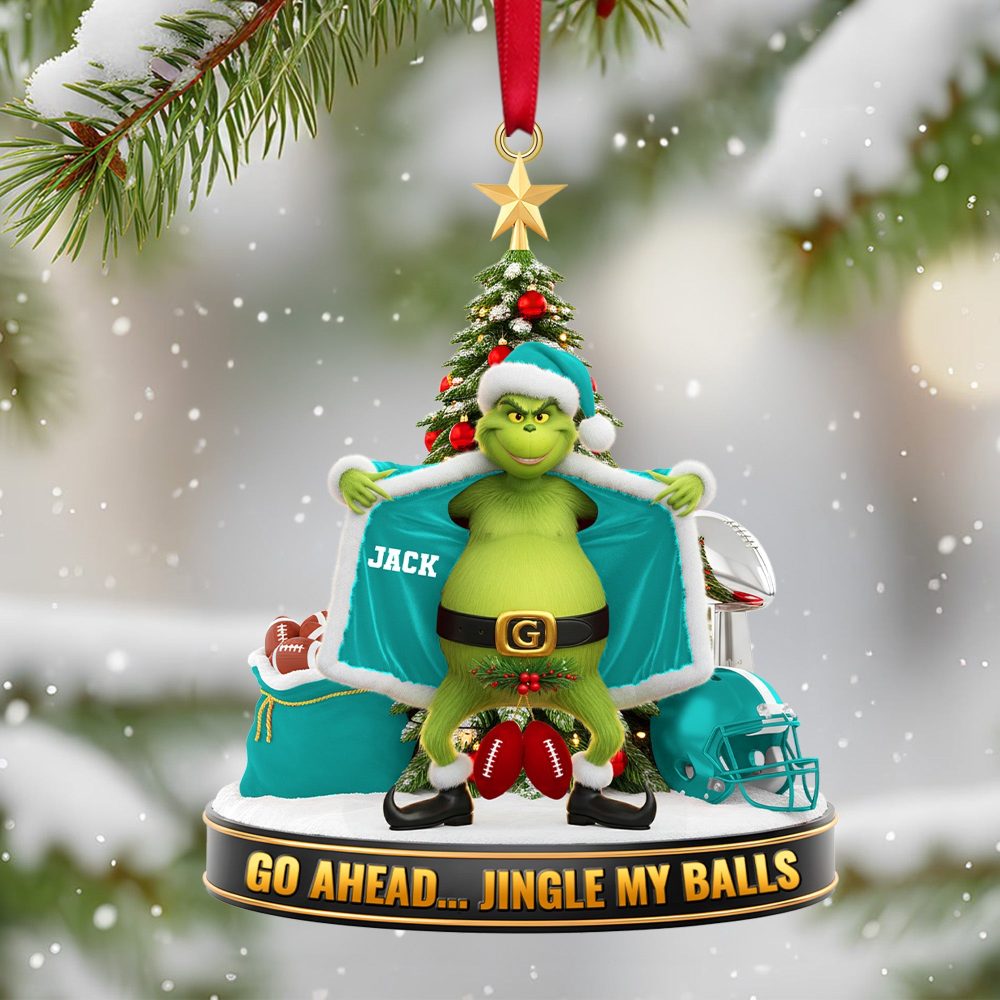 Go Ahead... Jingle My Balls - Custom Personalized Sport Ornament For Christmas Lovers