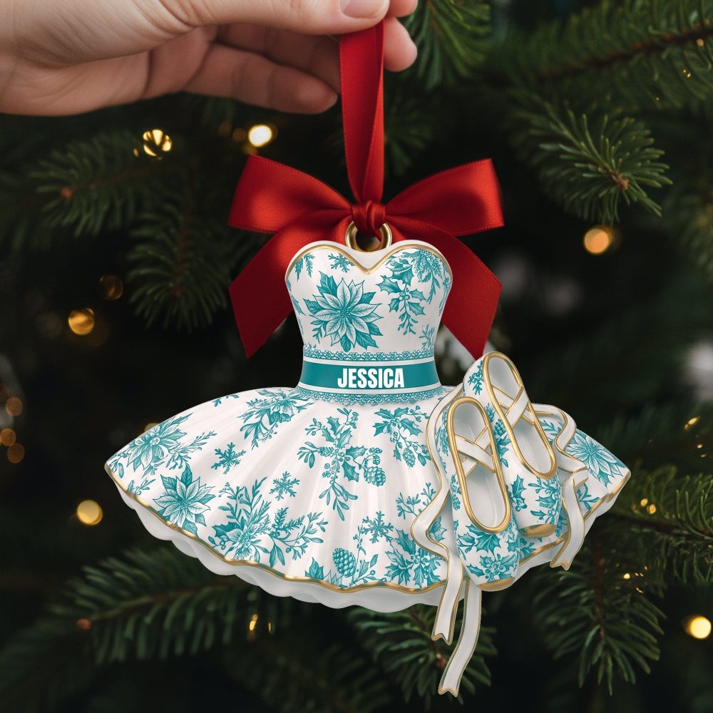 “Dance To The Rhythm Of Joy” - Blooming Ballet Dress Ornament - Personalized Gift For Ballerinas - Image 3