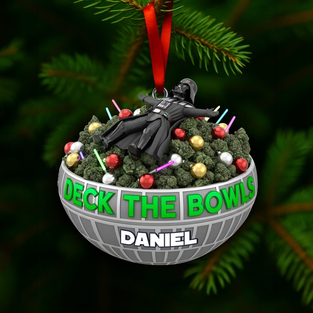 Deck The Bowl Ornament - Personalized Gift For Stoners - Image 5