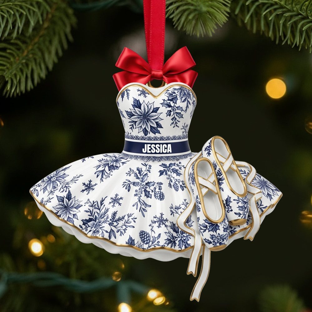 “Dance To The Rhythm Of Joy” - Blooming Ballet Dress Ornament - Personalized Gift For Ballerinas - Image 2