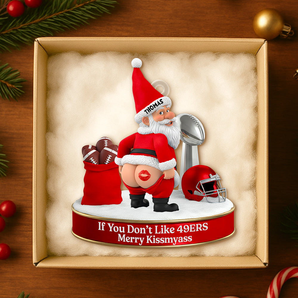 Celebrate Your Team Spirit - Personalized Sport Lover Gnome Ornament - Image 3